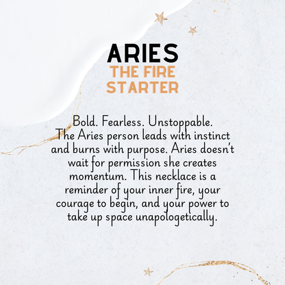 Old English Zodiac Necklace